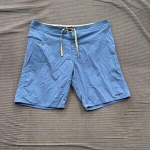 Patagonia Board Shorts Mens 40 Blue Quick Dry Swim Trunks Bathing Suit Pocket